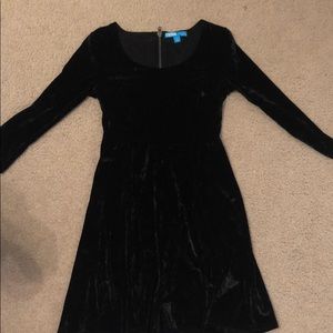 Velvet Black Mini Dress
